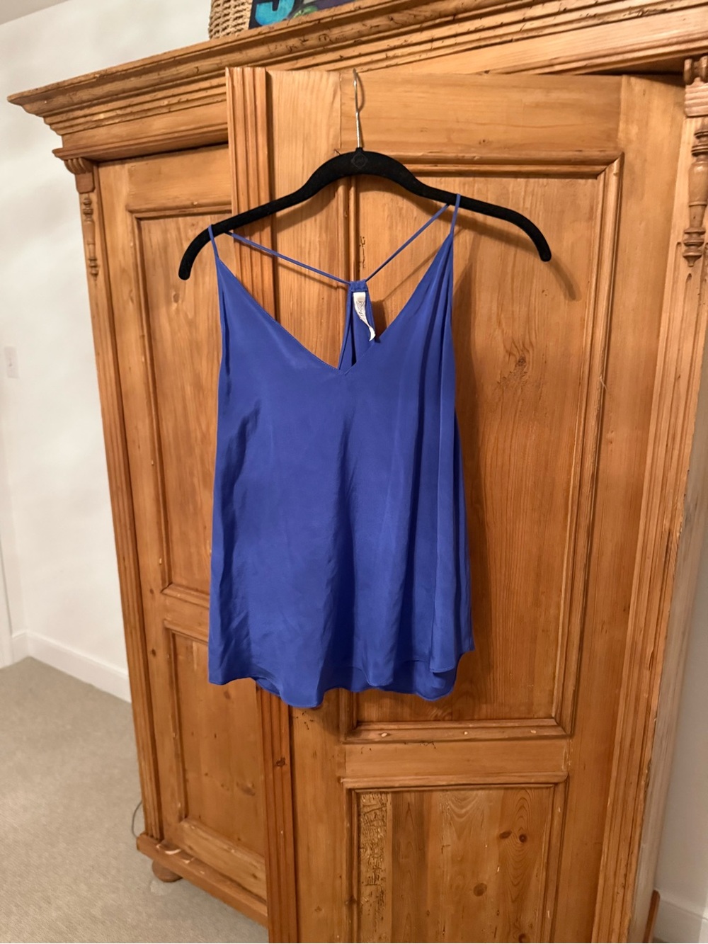 Rory Beca Royal Blue Satin V-Neck Cami